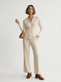 Miranda Ivory Soft & Fitted Wide-Leg Set