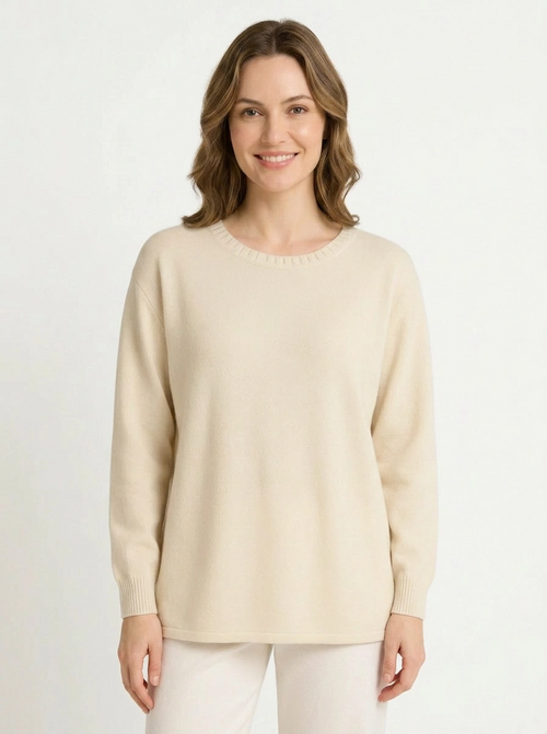 Maral Braided Neckline Soft Jumper